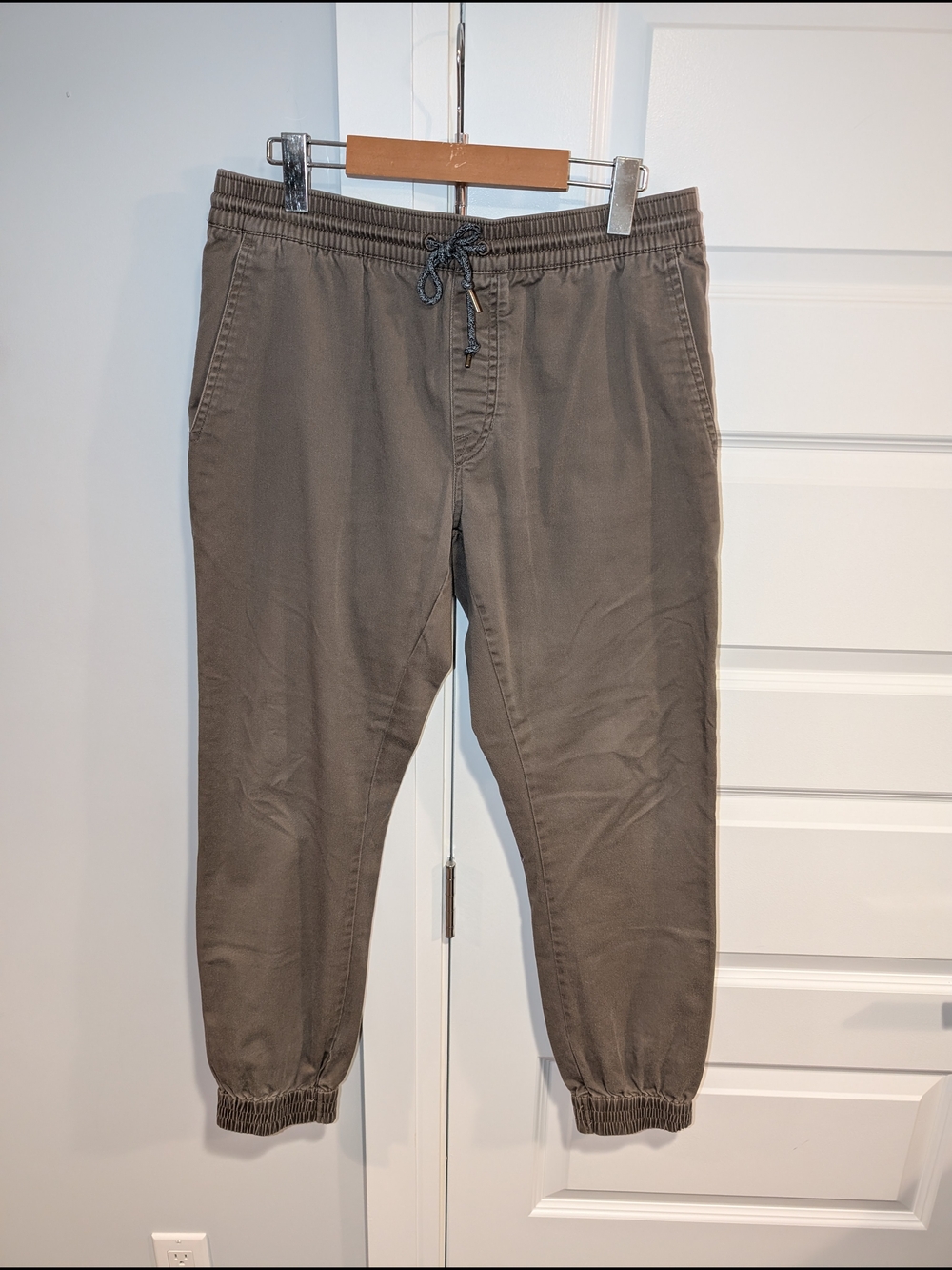 Volcom Beige Drawstring Jogger Pants